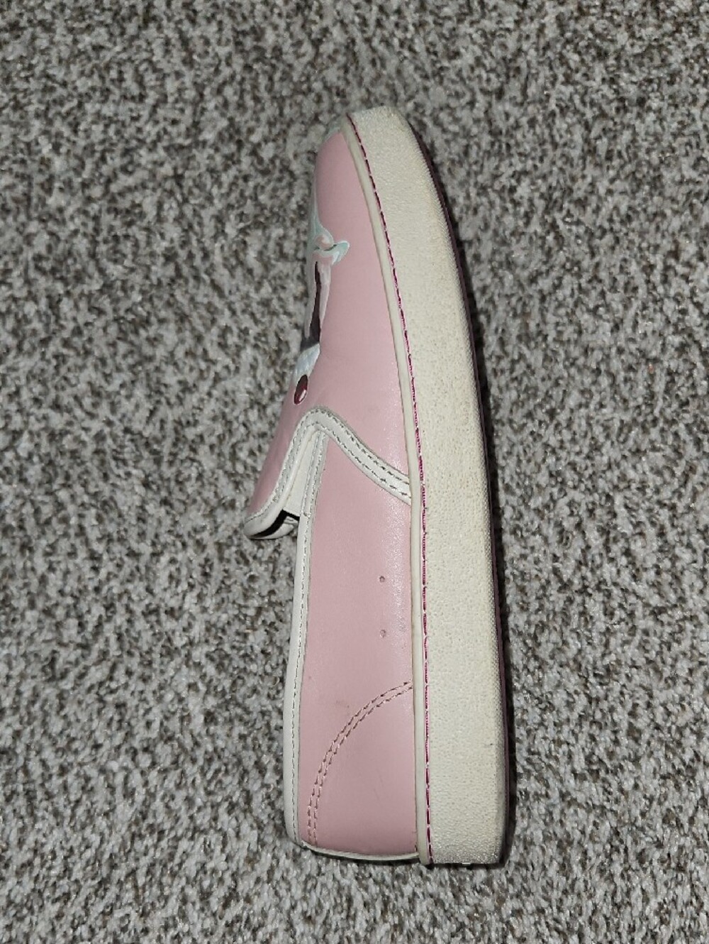 Coach Pink Slip-On Sneakers with Cherry & Sundae Motif - Picture 5 of 11